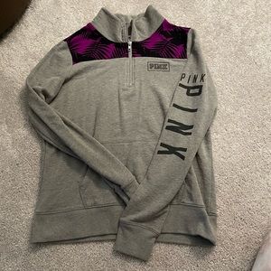 PINK quarter zip sweatshirt